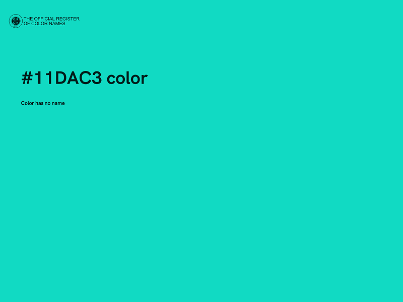 #11DAC3 color image