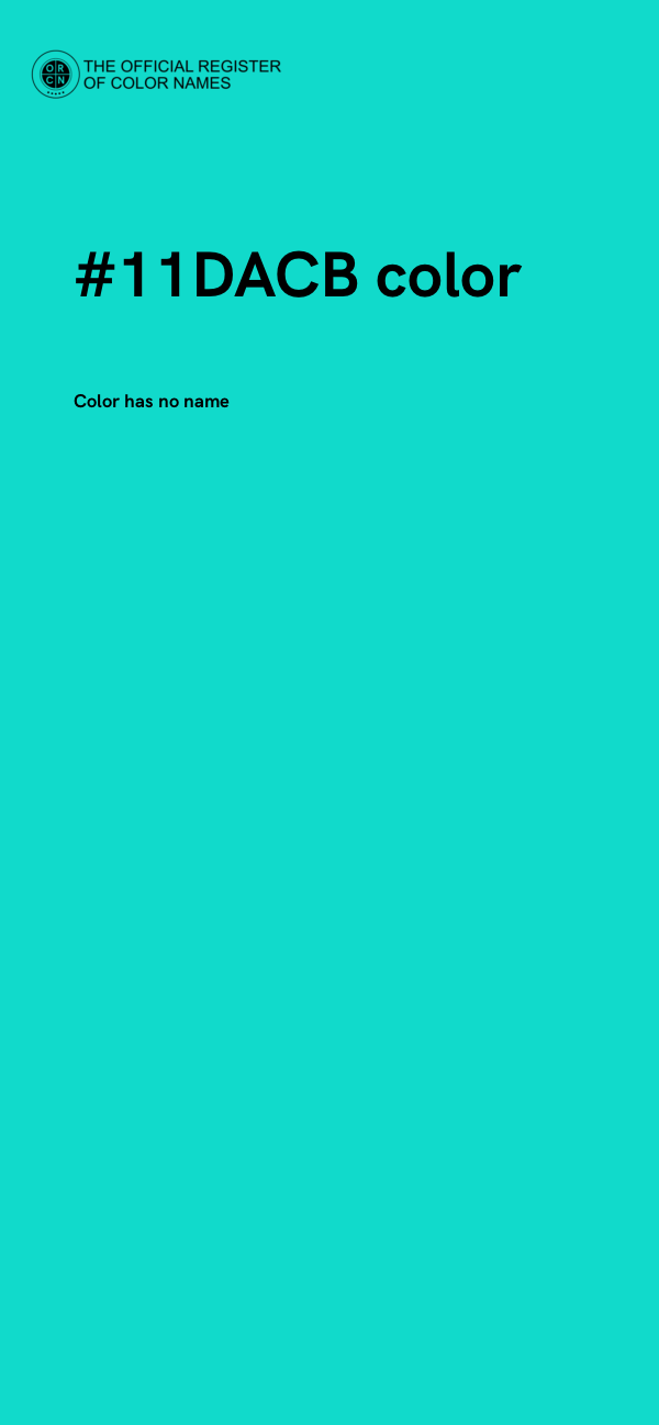 #11DACB color image