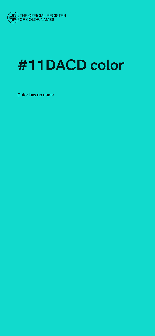 #11DACD color image