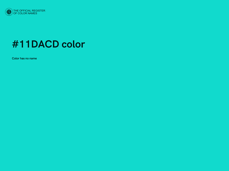 #11DACD color image