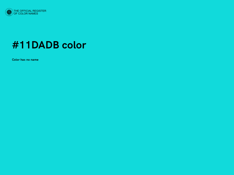#11DADB color image