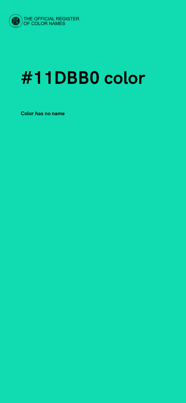 #11DBB0 color image