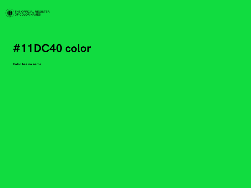#11DC40 color image