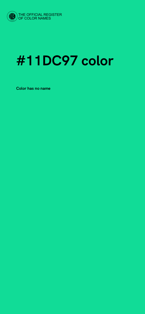 #11DC97 color image