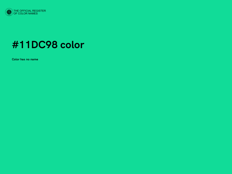 #11DC98 color image