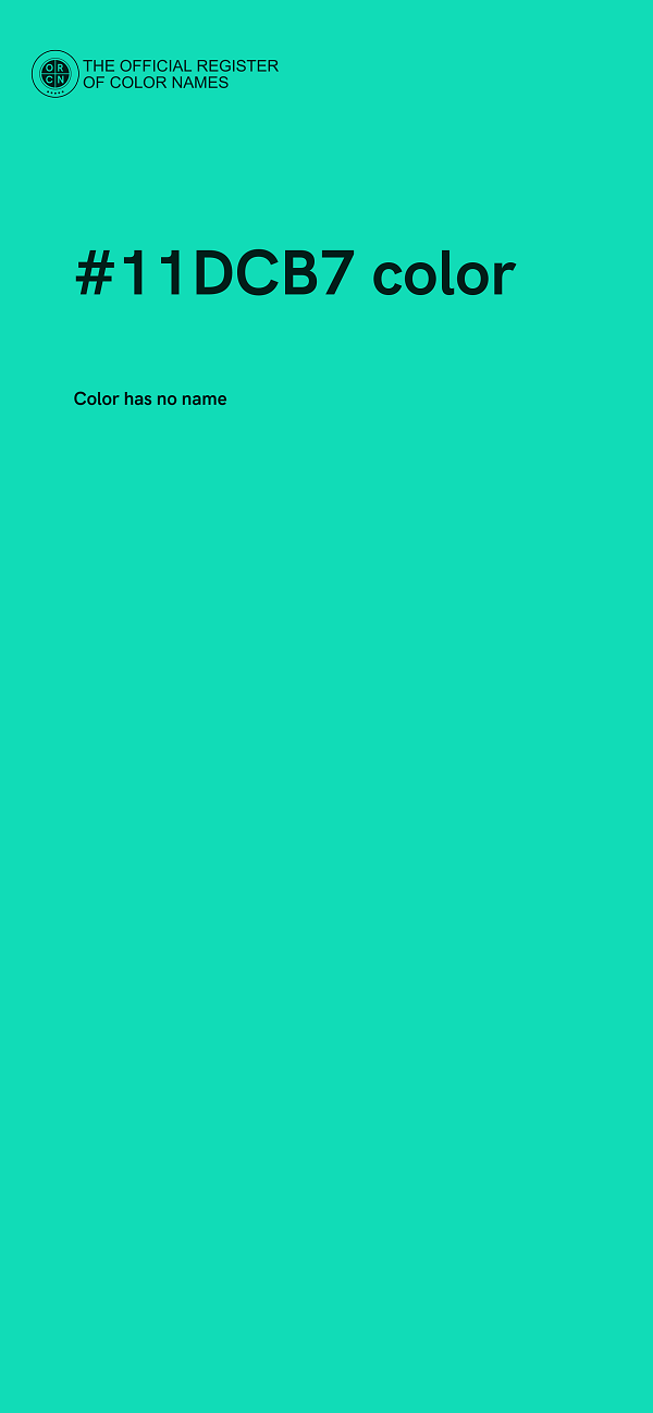 #11DCB7 color image