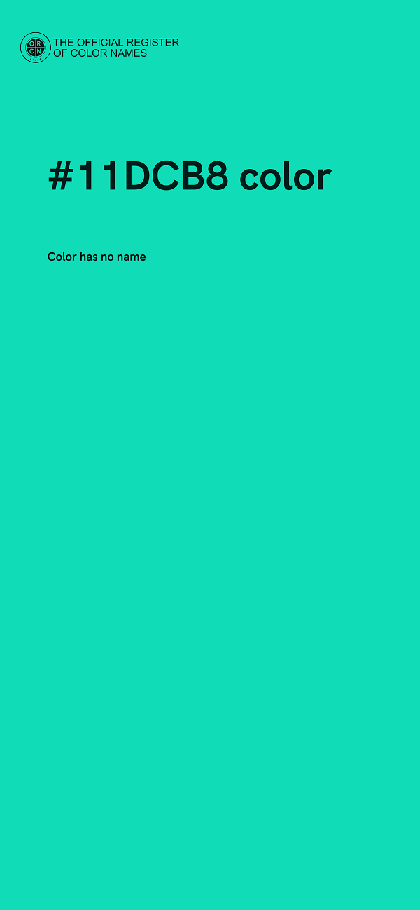 #11DCB8 color image