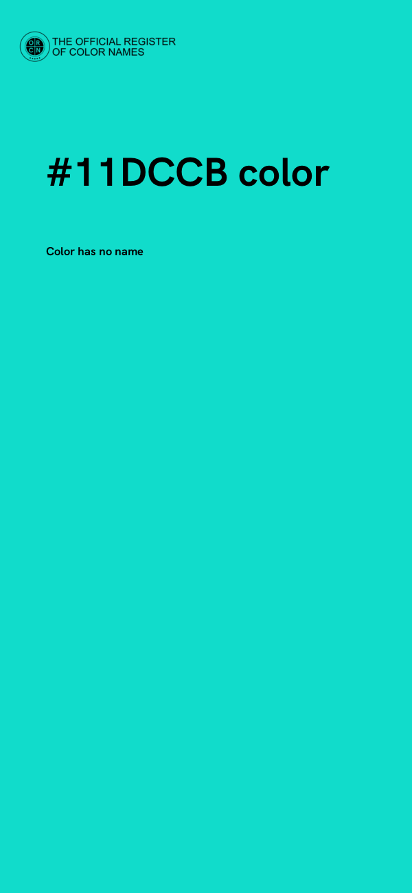 #11DCCB color image