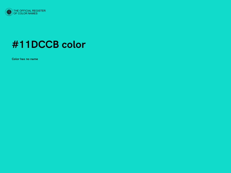 #11DCCB color image