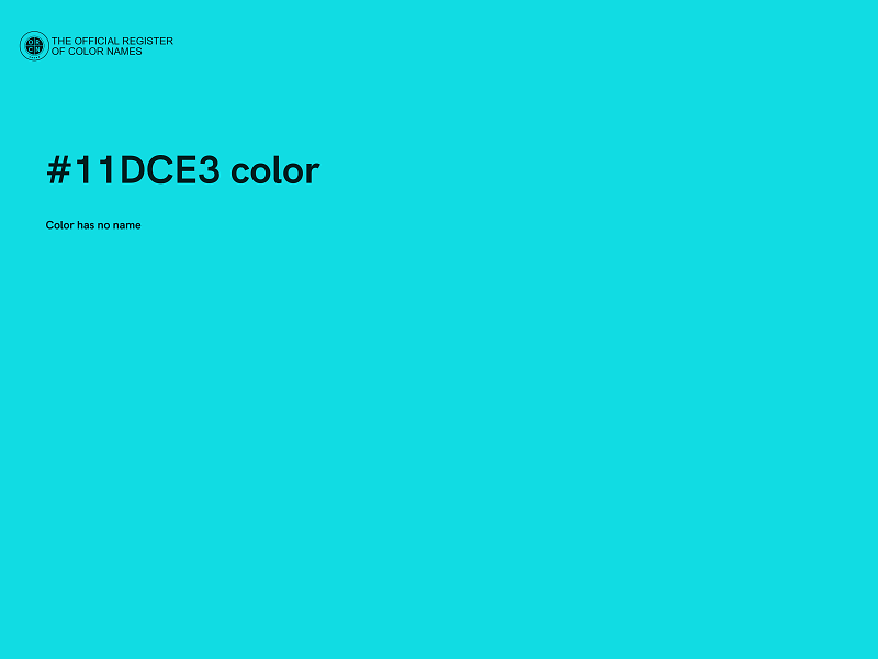 #11DCE3 color image