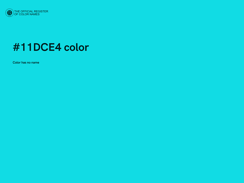 #11DCE4 color image