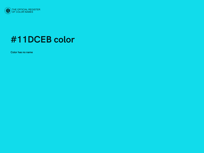 #11DCEB color image