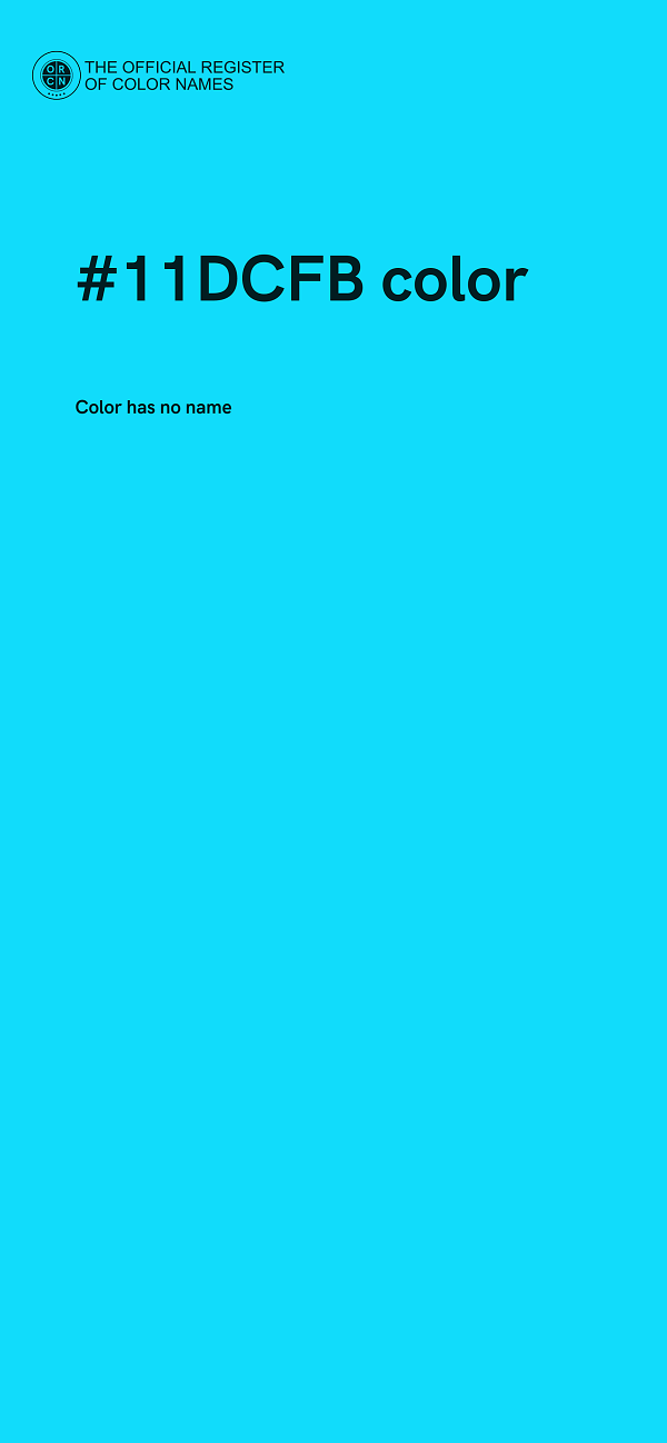 #11DCFB color image