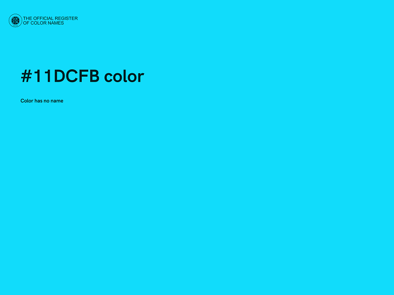 #11DCFB color image
