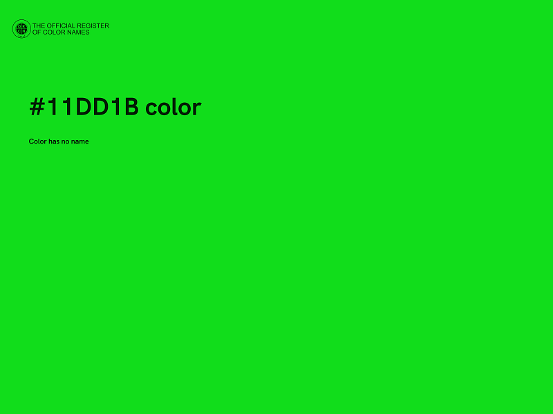 #11DD1B color image