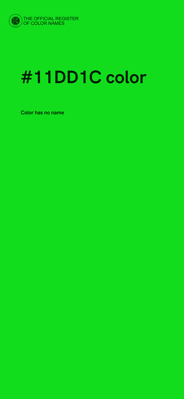 #11DD1C color image