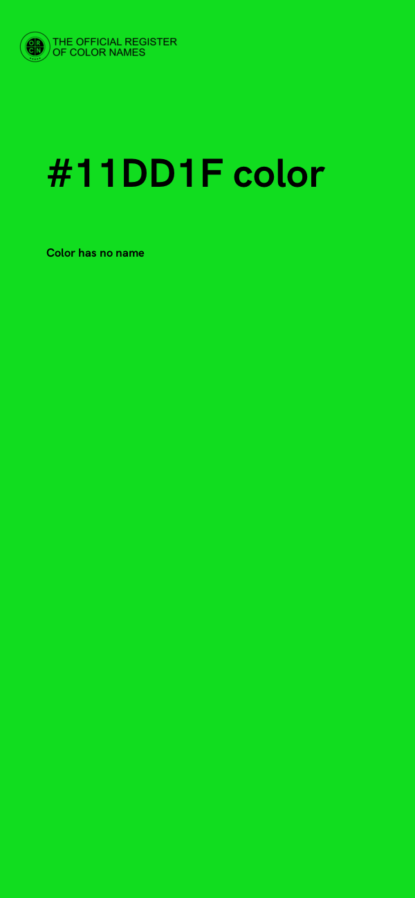 #11DD1F color image