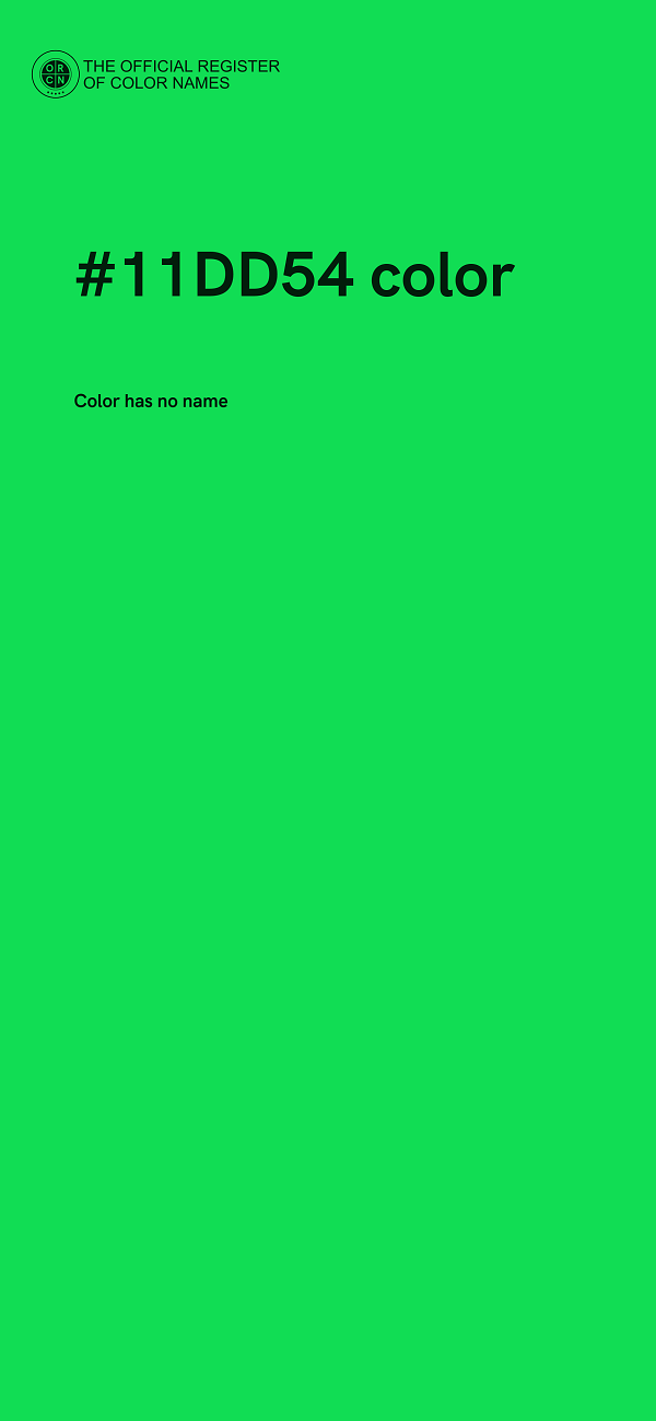 #11DD54 color image
