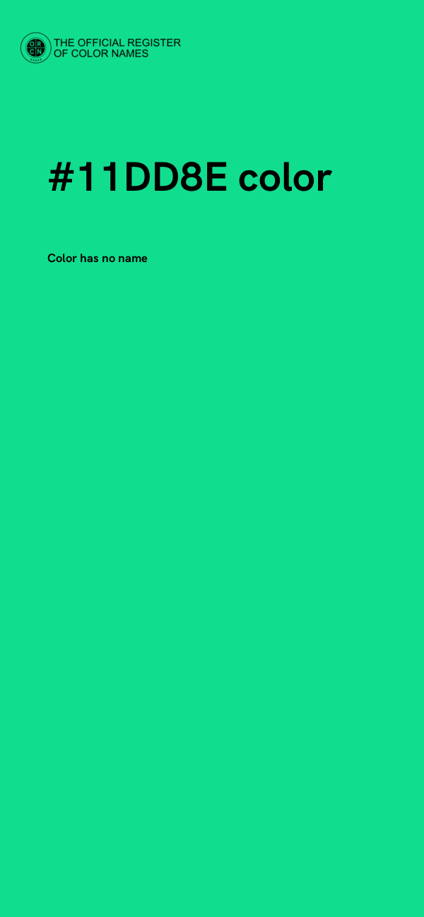 #11DD8E color image