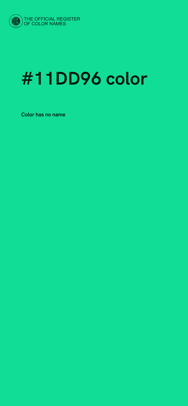#11DD96 color image