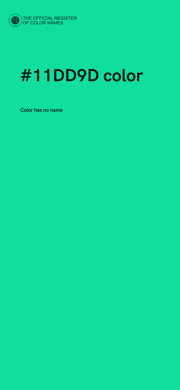 #11DD9D color image