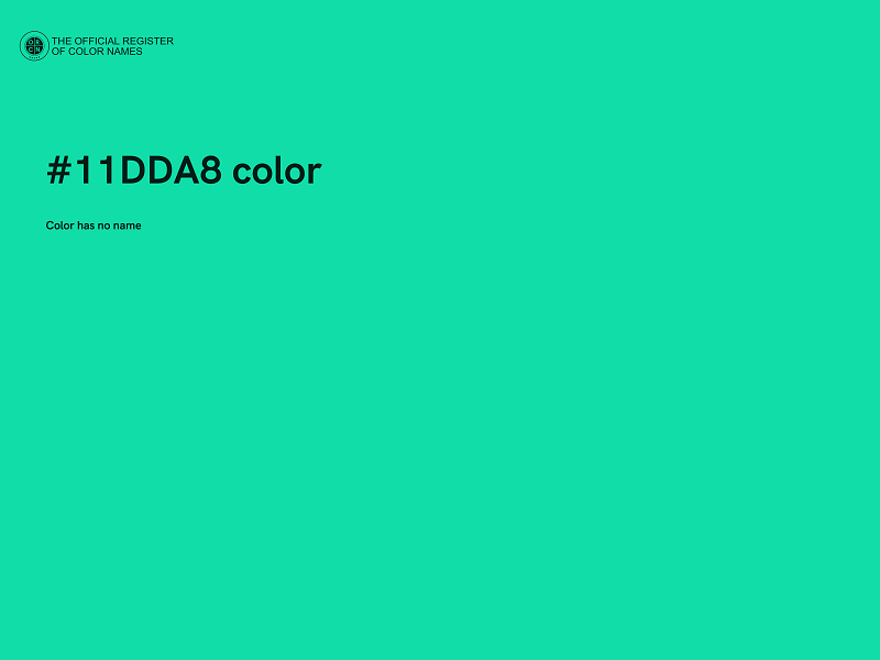 #11DDA8 color image