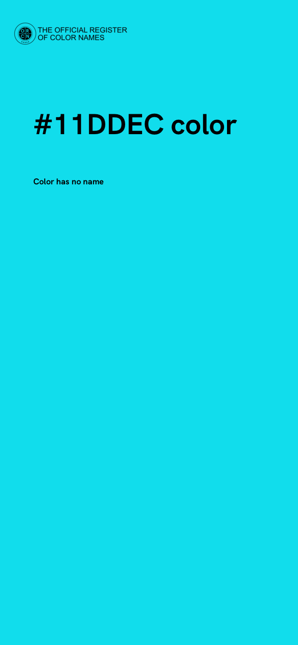#11DDEC color image