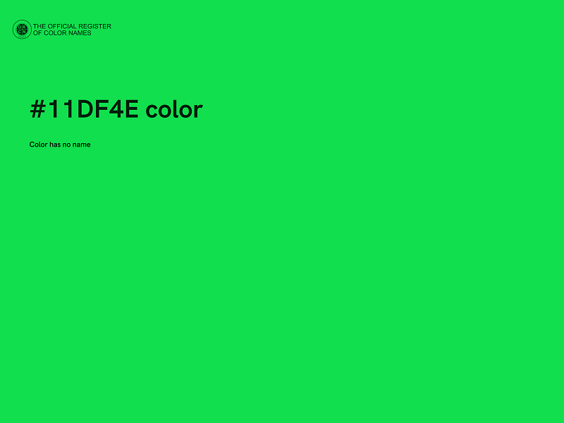 #11DF4E color image