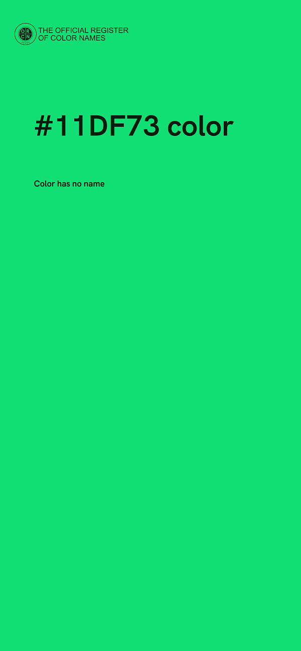 #11DF73 color image