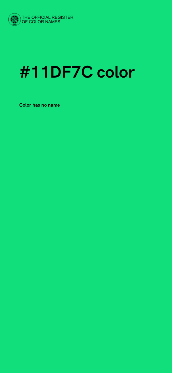 #11DF7C color image