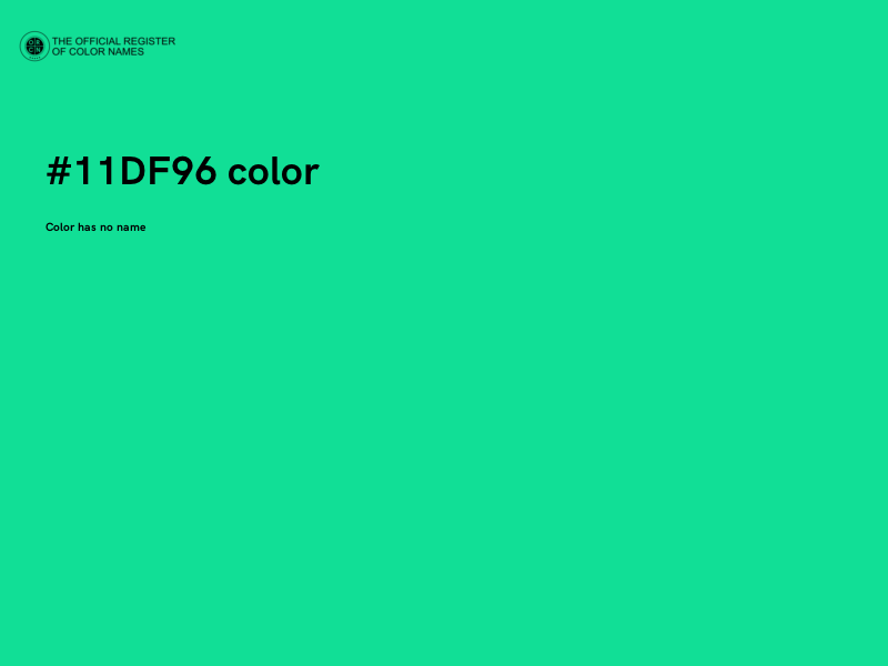 #11DF96 color image