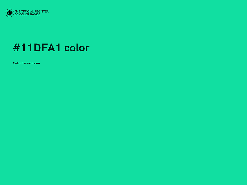 #11DFA1 color image