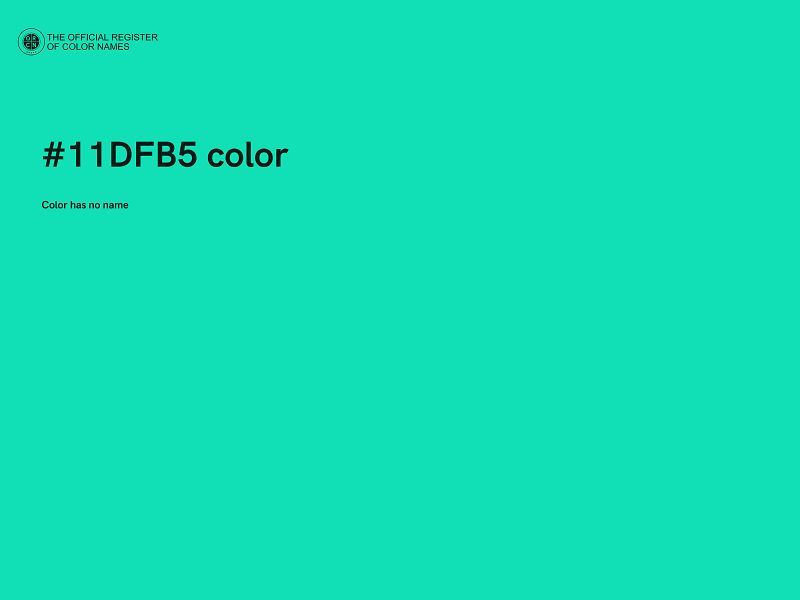 #11DFB5 color image