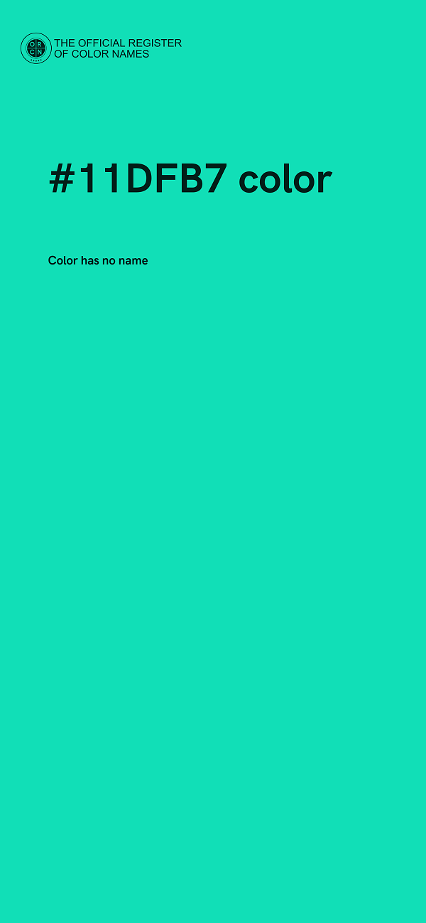 #11DFB7 color image