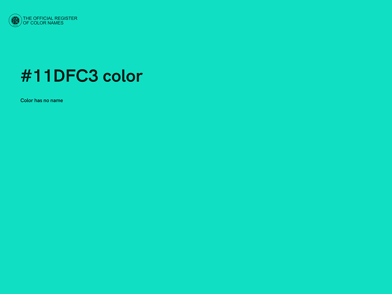 #11DFC3 color image