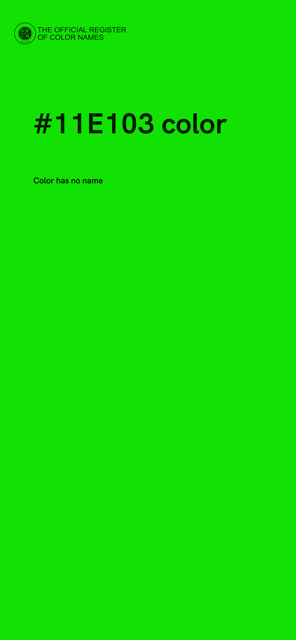 #11E103 color image