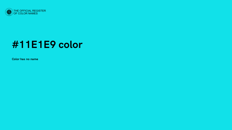 #11E1E9 color image