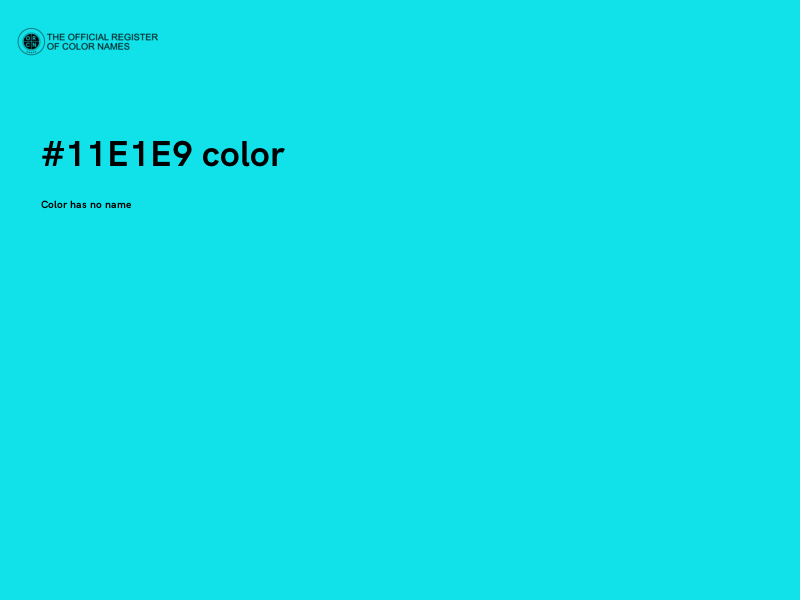 #11E1E9 color image
