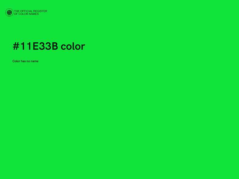 #11E33B color image