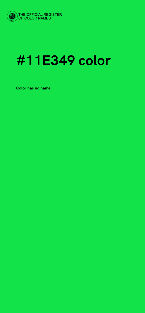 #11E349 color image