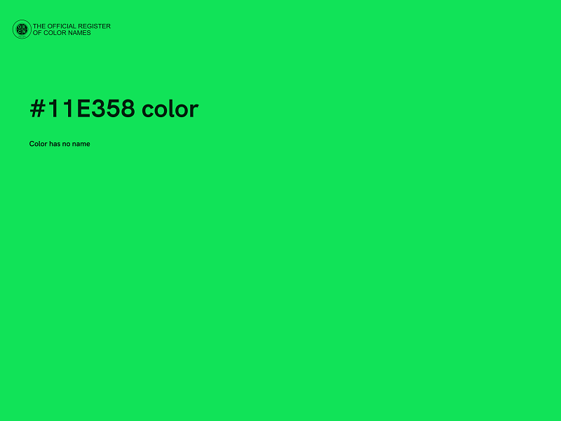 #11E358 color image