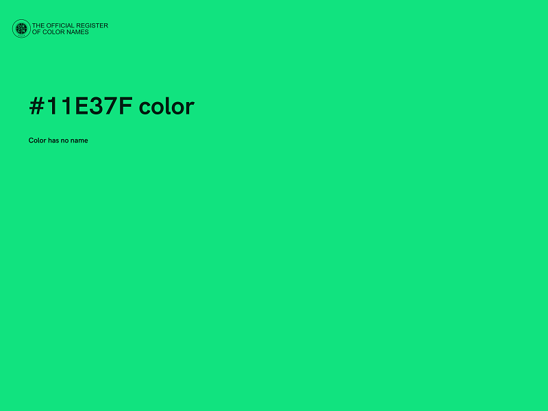 #11E37F color image