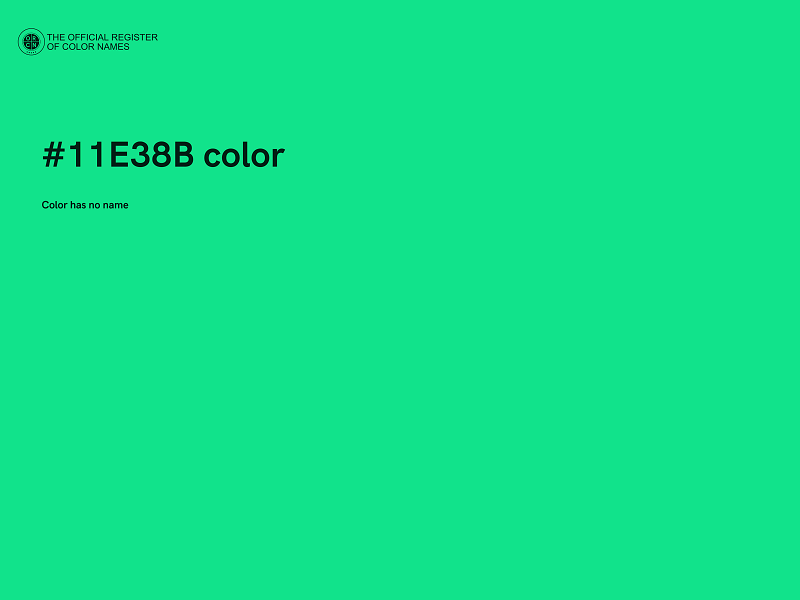 #11E38B color image