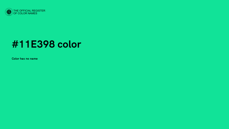 #11E398 color image