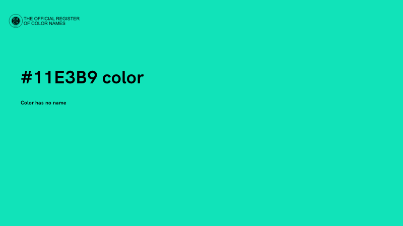 #11E3B9 color image