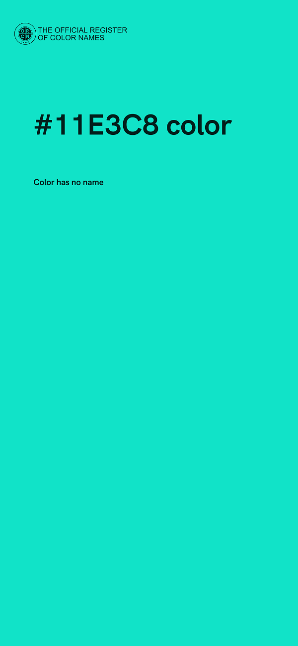 #11E3C8 color image