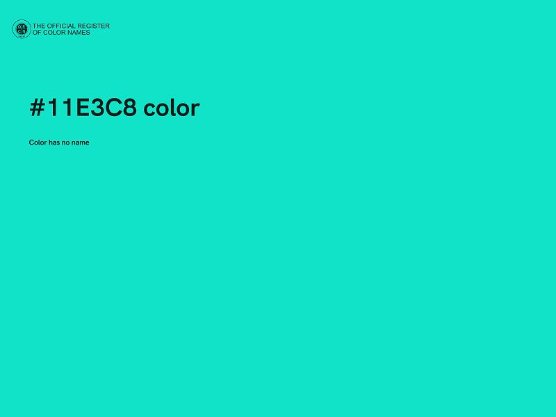 #11E3C8 color image