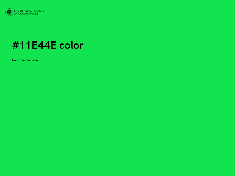 #11E44E color image