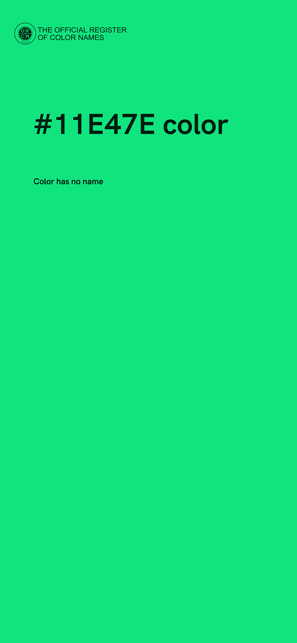 #11E47E color image