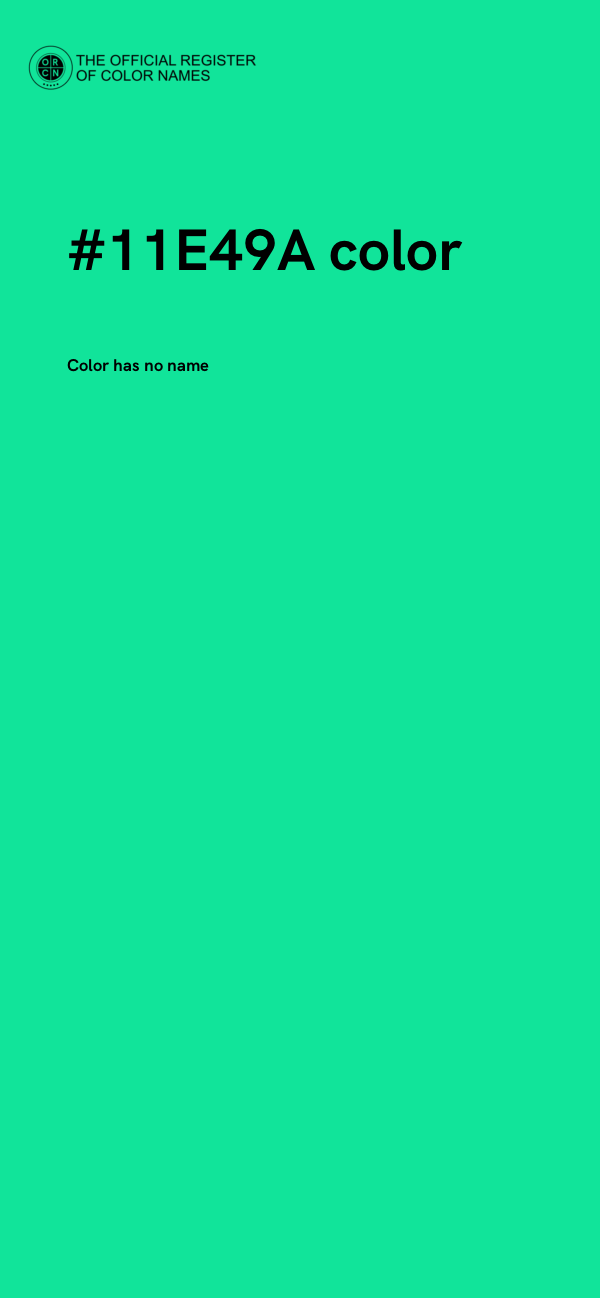 #11E49A color image